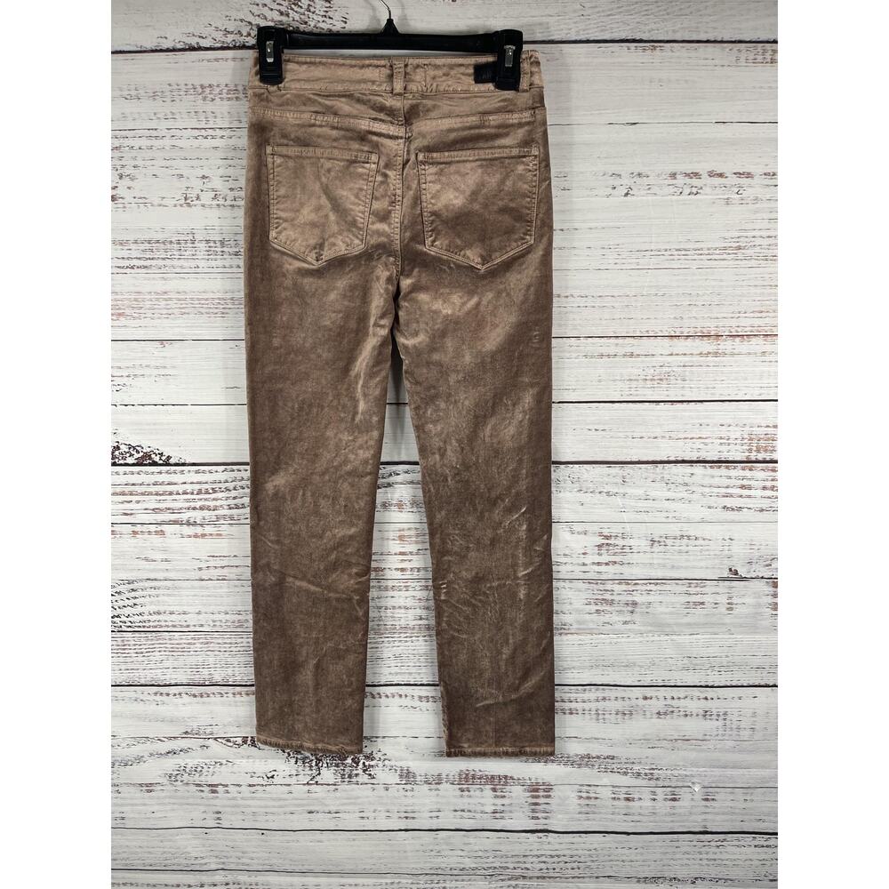 Paige Velvet Jeans Women's 24 Warm Suede Skinny Ankle Mid Rise 6531A66-7070 - Picture 7 of 9
